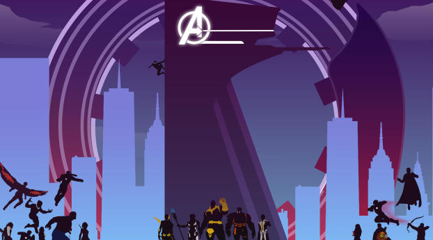 Avengers Infinity War Illustration Wallpaper 640x960 Resolution