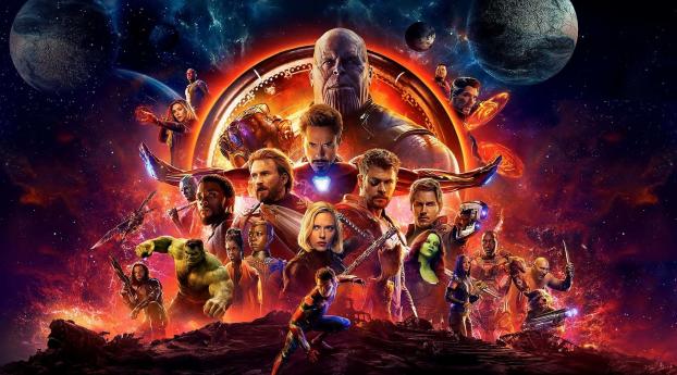Avengers Infinity War Official Poster Wallpaper 1620x2160 Resolution