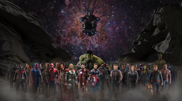Avengers Infinty War Starcast Wallpaper
