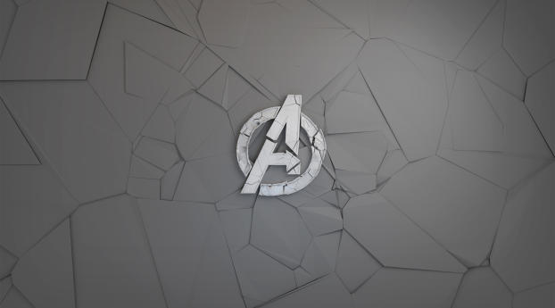 Avengers Logo Minimal Art Wallpaper