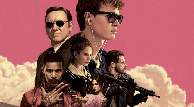 Baby Driver Poster Wallpaper 1024x768 Resolution