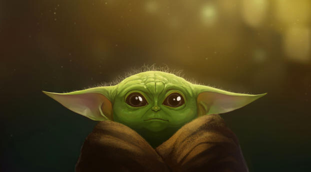 Baby Yoda FanArt 2019 Wallpaper 360x360 Resolution
