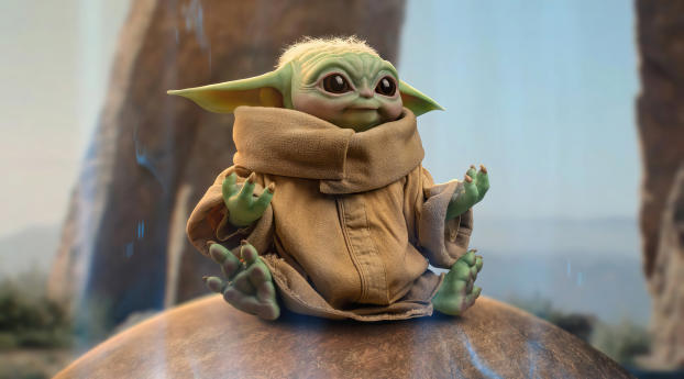Baby Yoda Grogu Star Wars 2021 Wallpaper 720x1544 Resolution