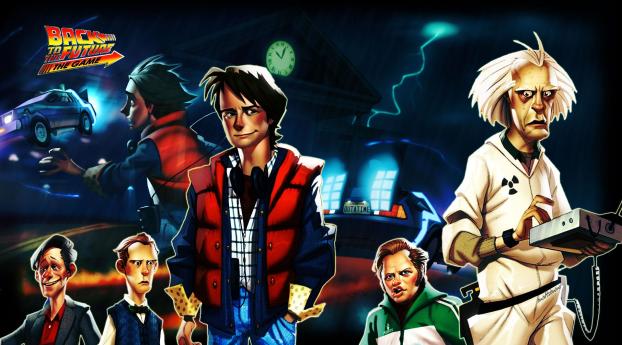 back to the future the game, telltale games, pc Wallpaper 1125x2436 Resolution