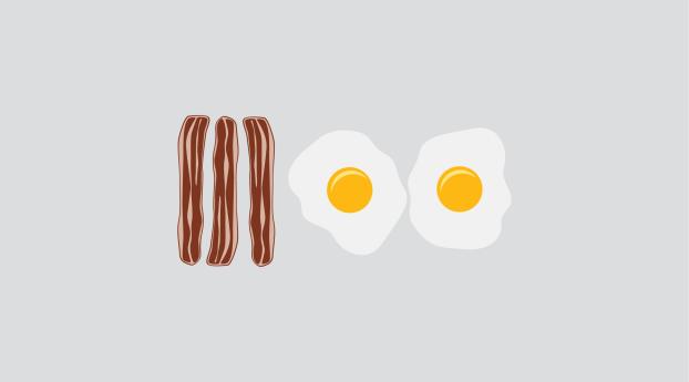 bacon, eggs, food Wallpaper 1440x2960 Resolution