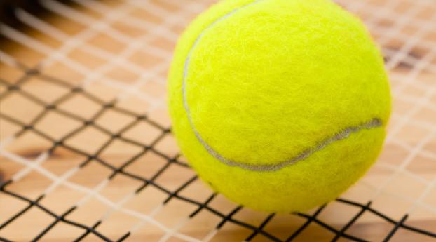 ball, tennis, net Wallpaper 1242x2688 Resolution