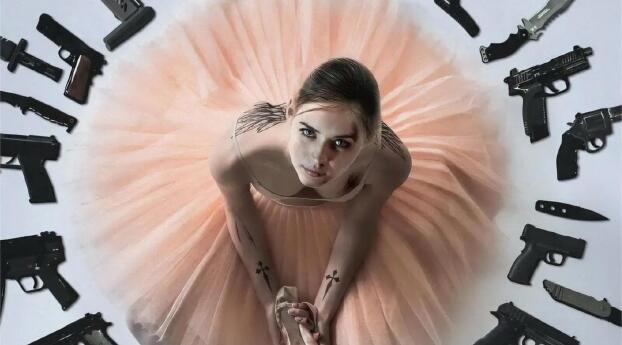 Ballerina Movie 2025 Key Art Wallpaper 2932x293 Resolution