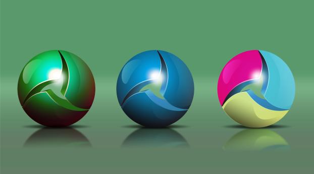 balls, shapes, spheres Wallpaper