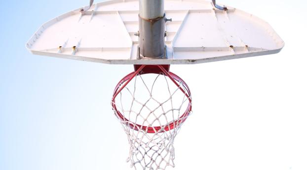 basketball hoop, basketball, net Wallpaper 1360x768 Resolution
