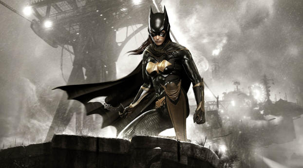 batman, arkham knight, batgirl Wallpaper 2560x1024 Resolution