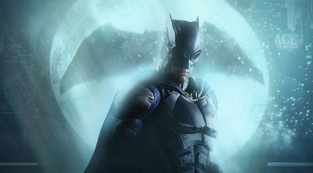 Batman Justice League Dark Knight Art Wallpaper 3840x2300 Resolution