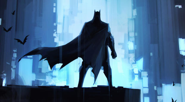 Batman Painting Art Wallpaper 1600x2560 Resolution
