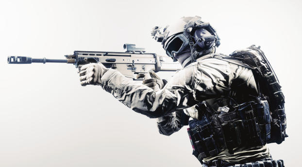 battlefield 4, guns, soldiers Wallpaper 2560x1600 Resolution