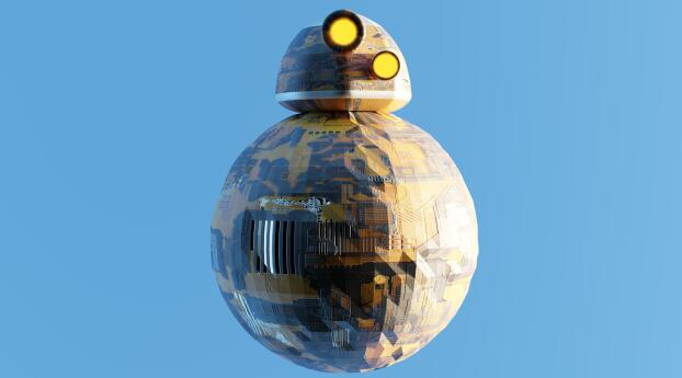BB-8 Digital Art HD Star Wars Wallpaper