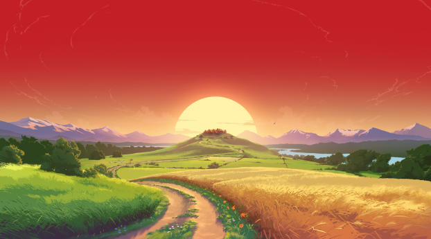 Beautiful Sunset Wallpaper 1080x1920 Resolution