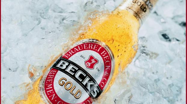 becks gold, beer, brand Wallpaper 1125x2436 Resolution