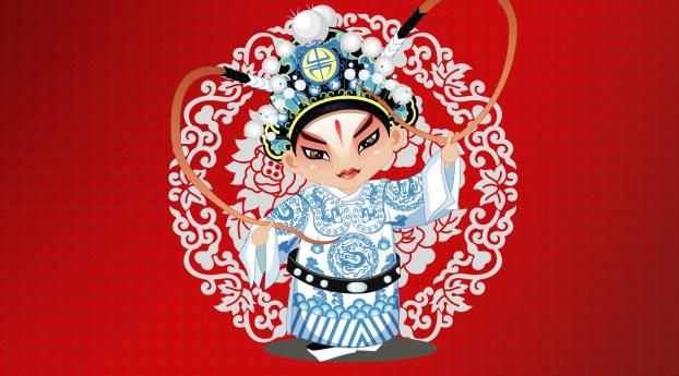 beijing opera, costume, dance Wallpaper 1336x768 Resolution