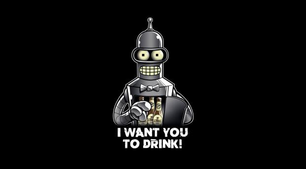 Bender In Futurama Wallpaper 864x480 Resolution