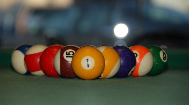 billiard balls, cloth, bowl Wallpaper 1080x2160 Resolution
