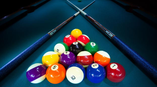 billiard, balls, cue Wallpaper 2560x1600 Resolution