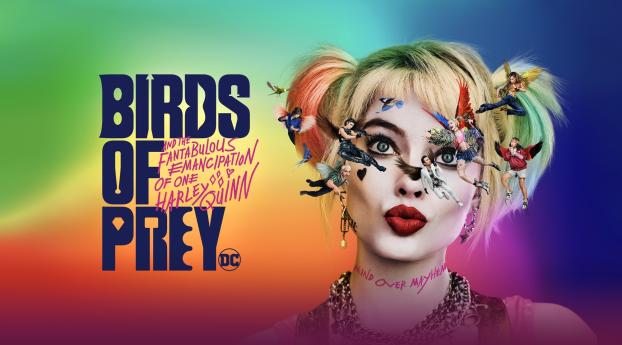 Birds of Prey Margot Robbie Poster Wallpaper 1280x212 Resolution