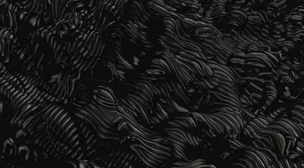 Black Abstract Dark Poster Oil Wallpaper 1440x3200 Resolution