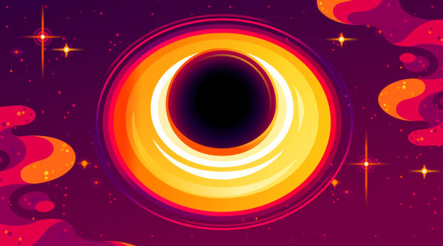 Black Hole SciFi Art 2021 Wallpaper 1920x1080 Resolution