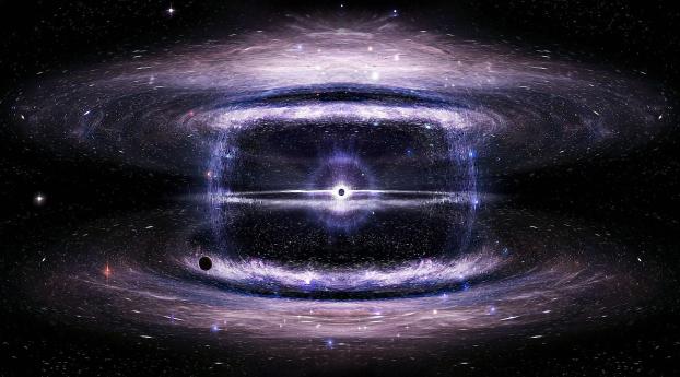 black hole, space, stars Wallpaper 1440x2560 Resolution