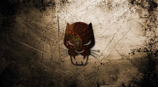 Black Panther Logo Wallpaper 1440x3200 Resolution