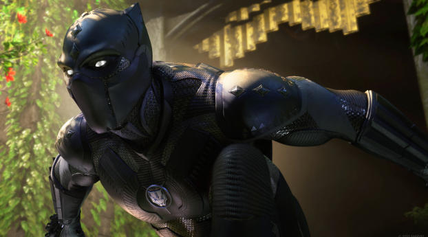 Black Panther Marvel's Avengers War for Wakanda Wallpaper