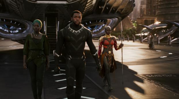 Black Panther, Okoye And Nakia Wallpaper 1080x1080 Resolution