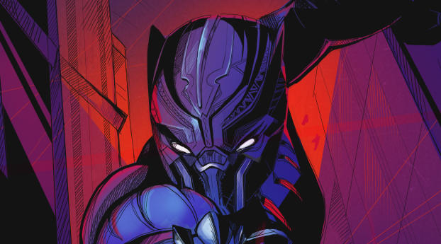 Black Panther Superhero Art Wallpaper