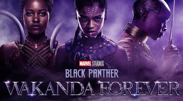 Black Panther: Wakanda Forever HD Trinity Wallpaper