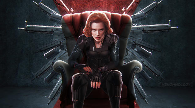 Black Widow New 4k Art Wallpaper 1080x2400 Resolution