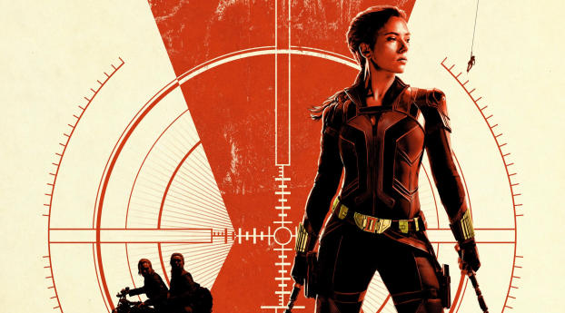 Black Widow Ultra HD Poster Wallpaper 720x1500 Resolution