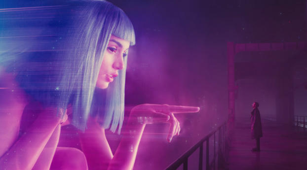 Blade Runner 2049 Movie Joi and K Wallpaper 2560x1400 Resolution