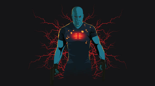 Bloodshot Vin Diesel 4K Movie Art Wallpaper 1440x2560 Resolution