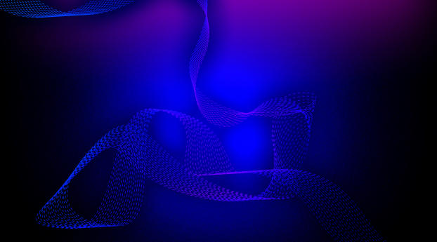 Blue Abstract Wave Illustration Wallpaper 640x480 Resolution