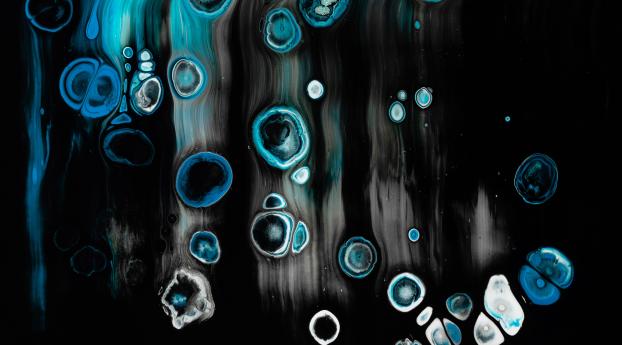 Blue And Black Abstract Paint Wallpaper 1400x900 Resolution
