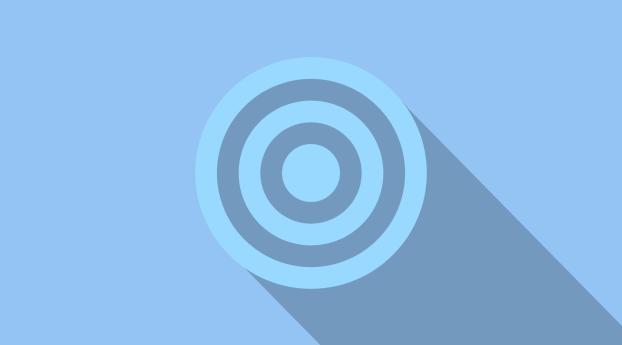 Blue Circle Wallpaper 1080x1620 Resolution