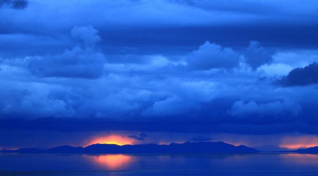 Blue Cloud In Sunrise Wallpaper 3840x2400 Resolution