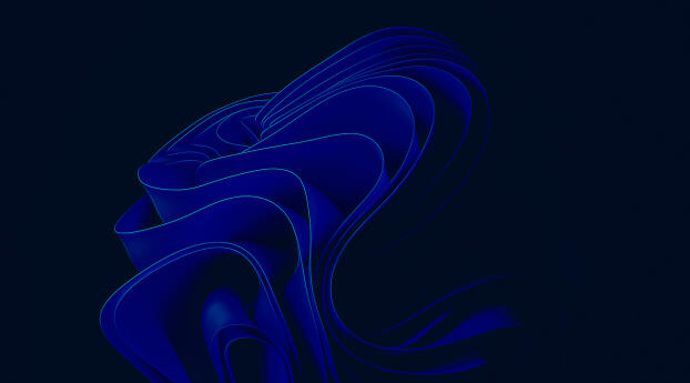 Blue Shades WIndows 11 Abstract Wallpaper