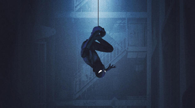 Blue Spiderman Artwork Wallpaper 1920x1080 Resolution