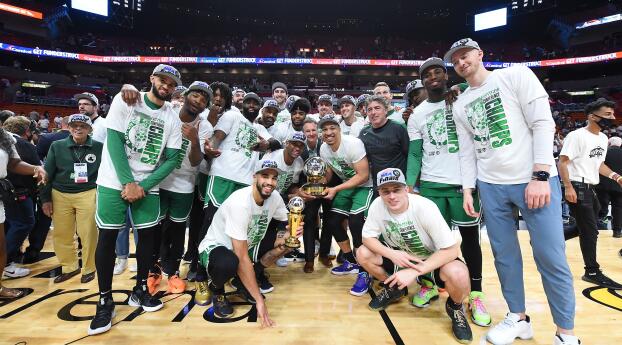 Boston Celtics Eastern Conference Champions 2022 Wallpaper 1176x2400 Resolution