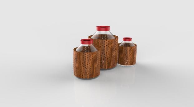 bottles, 3d, form Wallpaper 1400x1050 Resolution