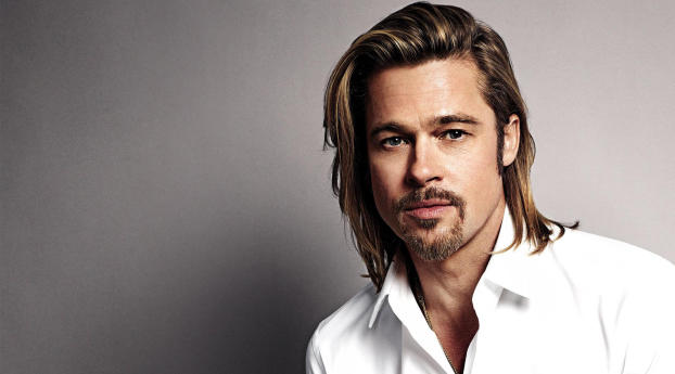 Brad Pitt long Hair wallpapers Wallpaper 1280x768 Resolution