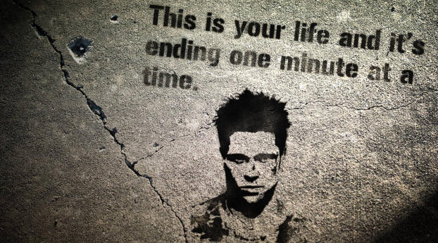 Brad Pitt Quote Wallpaper  Wallpaper 1366x768 Resolution