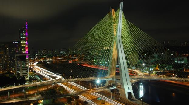 brazil, bridge, building Wallpaper 480x800 Resolution