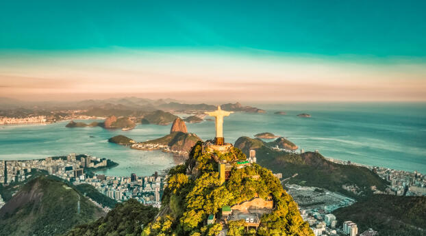 Brazil Christ the Redeemer Wallpaper 1080x2310 Resolution