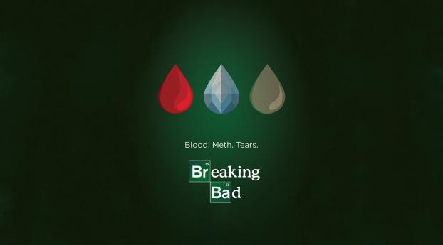 Breaking Bad - Blood, Meth & Tears Poster Wallpaper 1400x900 Resolution